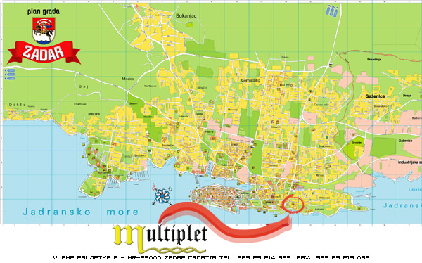 VLAHE PALJETKA 2 - hr-23000 zadar croatia TEL.: 385 23 214 355  FAX:  385 23 213 092